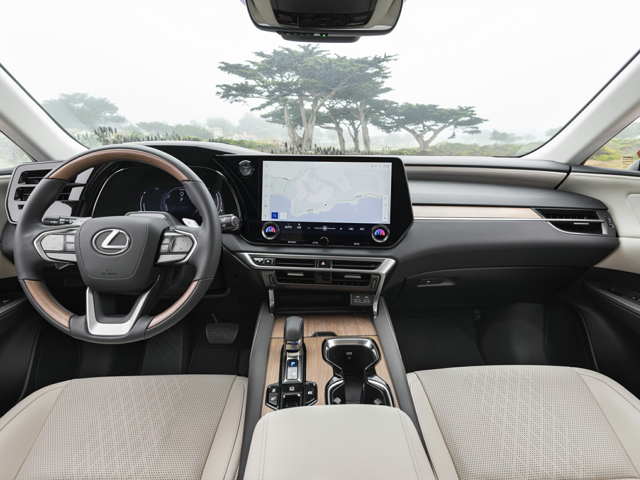 Interior of 2024 Lexus RX Hybrid Mt. Kisco, NY Showing Touchscreen and Front Seats